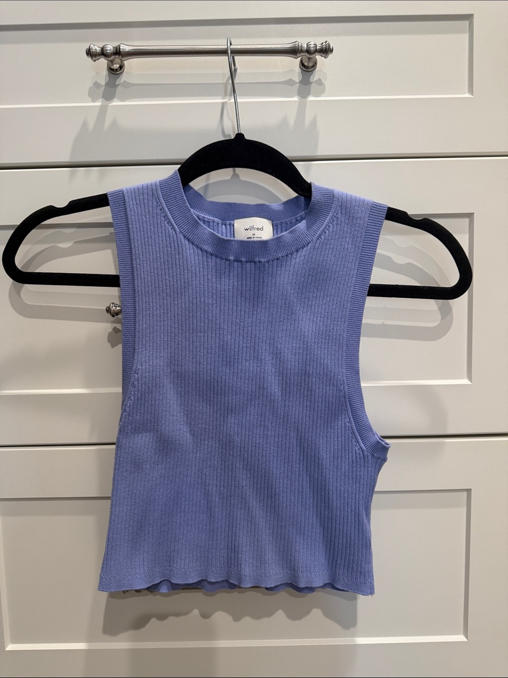 Wilfred Ribbed Tank Top - Light Periwinkle